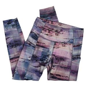 Lululemon Wunder Under Crop Full-On Luxtreme Sunrise Silhouette Leggings